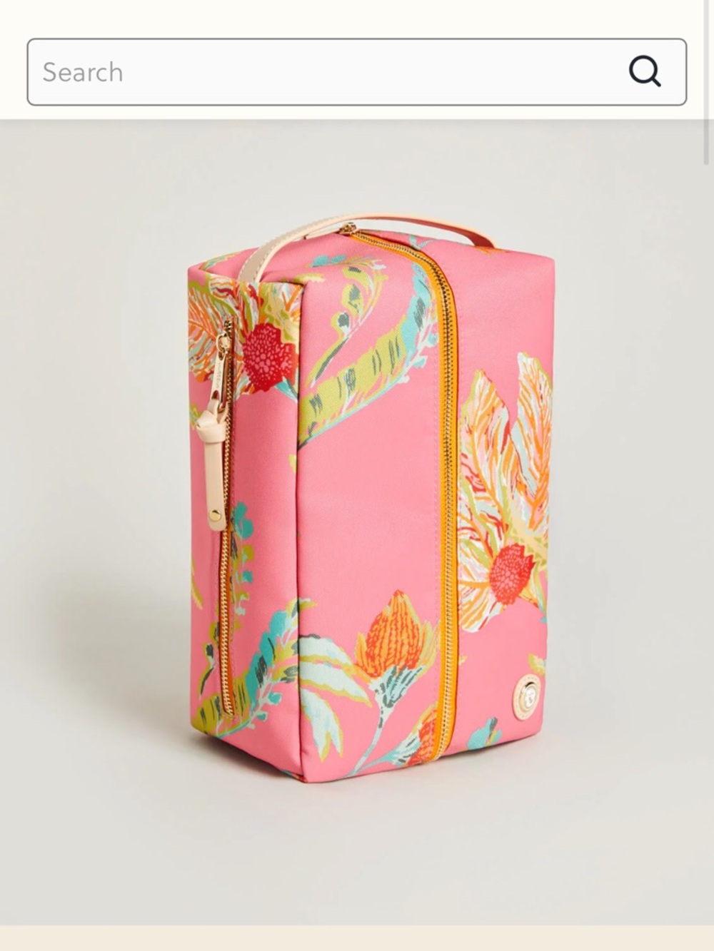 Spartina 449 Pink Floral Box Golf Shoe Bag